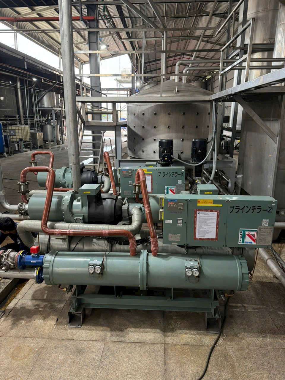 Hệ thống đường ống nước lạnh Inox cho máy Chiller